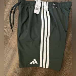 Adidas 3-Stripes Swim Shorts 8-Inch- Size Large